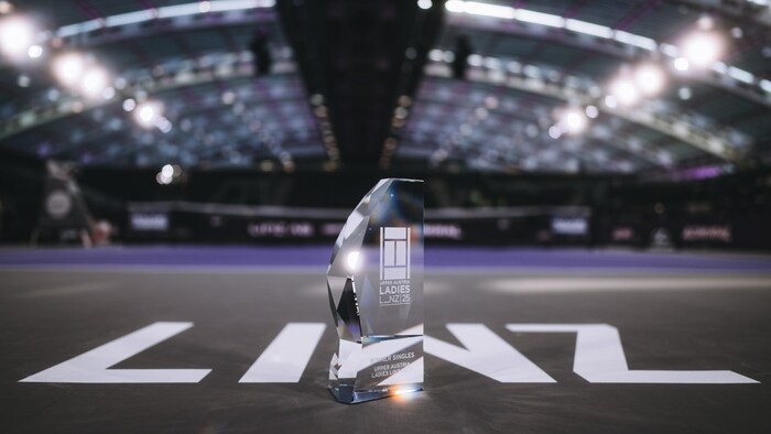 The Swarowski winner's trophy from Linz, where the winner receives over 142,000$.