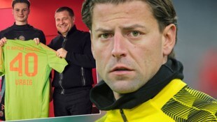 Roman Weidenfeller (re.) kann den Wechsel von Jonas Urbig (li.) nicht nachvollziehen.