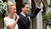 Prinzessin Maria-Laura von Belgien (R) und William Isvy 