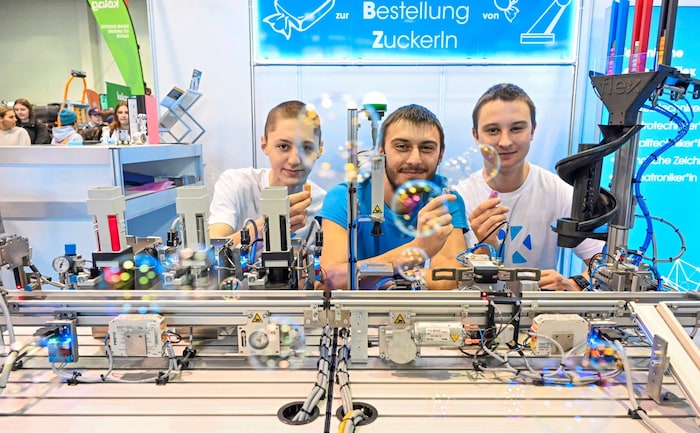 Bei Flex gibt es Zuckerl und Seifenblasen auf Knopfdruck