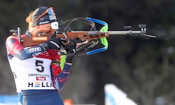 Fredrik Mühlbacher ist bei der Biathlon-EM in bestechender Form.