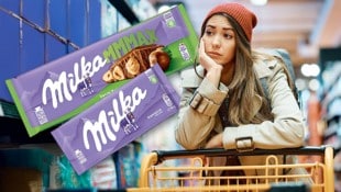 Verschleierte Verteuerungen: Bei Milka und vielen anderen Marken gibt es jetzt um dasselbe Geld weniger Inhalt. (Bild: Krone KREATIV/Mondelez, stock.adobe.com)