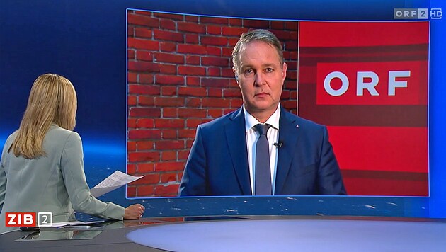 Andreas Babler in an ORF interview on Friday evening. (Bild: ORF)