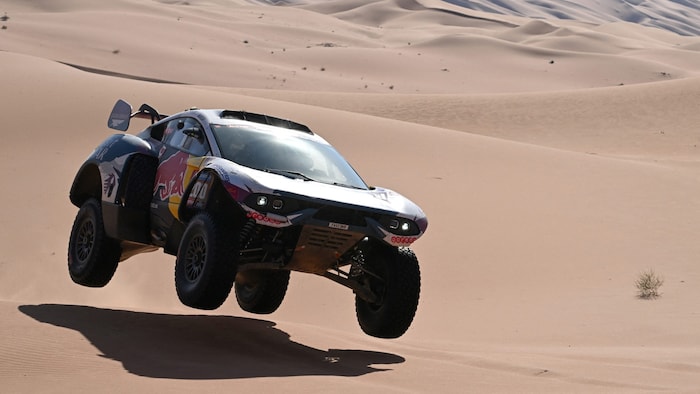 Nasser Al-Attiyah and Mathieu Baumel at the 2024 Dakar Rally