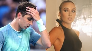 Alexander Shevchenko und Anastasia Potapova haben sich getrennt. (Bild: APA/AFP/Martin KEEP, Instagram/anapotapovaa)