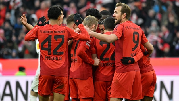 Bayern München musste am Ende nochmal kurz zittern. (Bild: AFP)