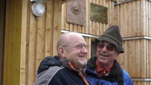 Willi Bauer (li.) bei einer Begegnung mit Alt-Bundespräsident Heinz Fischer (Bild: Sepp Friedhuber)