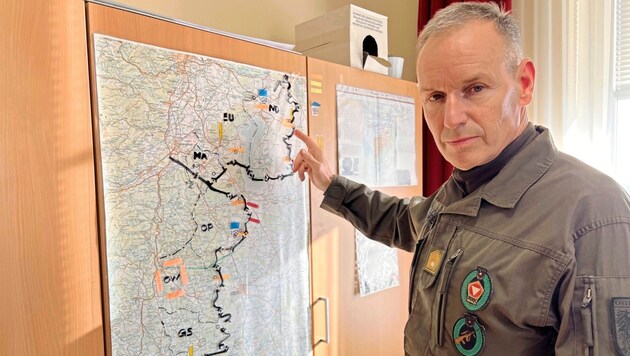 Military commander Gernot Gasser includes threats that cannot be ruled out in his strategic planning. (Bild: Grammer Karl/Karl Grammer)