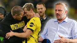 Didi Hamann (r.) fand Mike Tullbergs Abschiedsrunde zu viel. (Bild: AFP/Mario Urbantschitsch, APA/INA FASSBENDER)