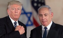 Israels rechtsnationaler Premierminister Benjamin Netanyahu und US-Präsident Donald Trump im ...