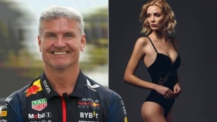 David Coulthard und Sigrid Silversand haben sich verlobt. (Bild: APA/AFP/Indranil MUKHERJEE, Instagram/silversando)