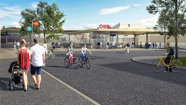 In the final stage of the negotiations, ÖBB made further improvements to some details. Speising station, for example, is to get a larger elevator. (Bild: ÖBB / Feuchtenhofer)