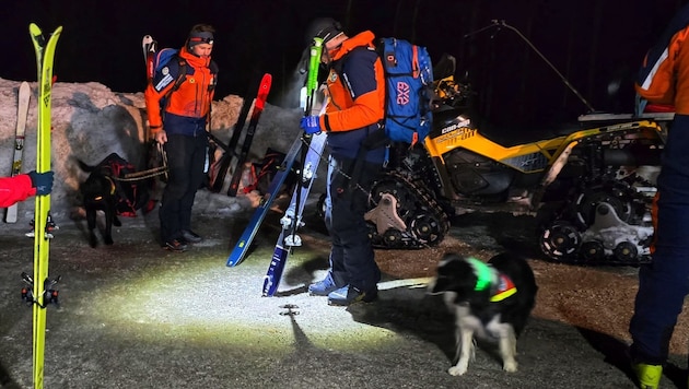 Die Bergretter suchten Stunden nach dem Vermissten. (Bild: Bergrettung/Kremser)