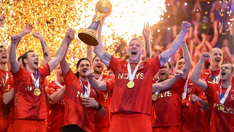 Dänemark siegt im Handball-WM-Finale gegen Kroatien mit 32:26. Gleichzeitig ist es der vierte Titel in Serie! (Bild: AFP or licensors)