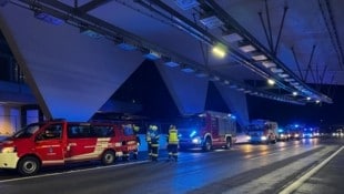 Feuerwehr-Großeinsatz im Gleinalmtunnel