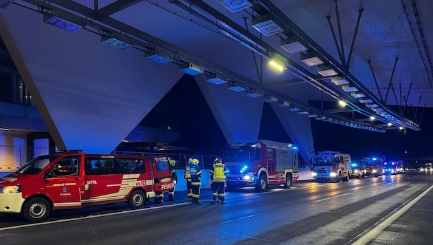 Major fire department operation in the Gleinalm Tunnel (Bild: FF St. Stefan ob Leoben)