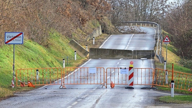 The "Goassteig", the direct link between the St. Pölten districts of Viehofen and Radlberg, has been closed for months. (Bild: Molnar Attila)