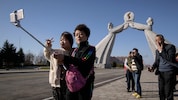 Chinesische Touristen vor der Corona-Pandemie in Nordkorea