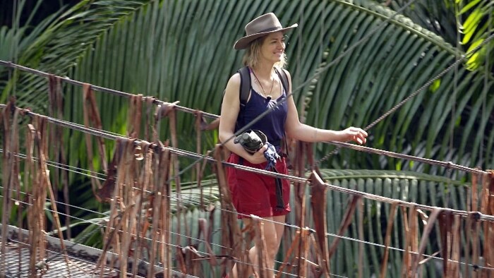 Nina Bott was voted out of the camp by the viewers on Sunday and was looking forward to leaving.