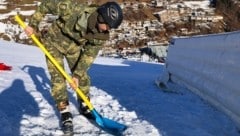 Auf der WM-Strecke in Saalbach wurde fleißig gearbeitet. (Bild: Wolfgang Riedlsperger)