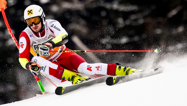 Raphael Riederer was the first ÖSV starter in the European Cup giant slalom. (Bild: GEPA pictures)