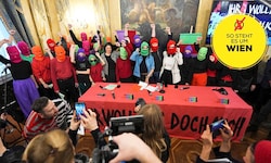 Die Vermummten der „Republik Wien“ waren Teil der hoch subventionierten Wiener Festwochen. 