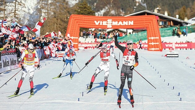 Beim Zielsprint war kein Österreicher ganz vorne dabei. (Bild: GEPA/GEPA pictures)