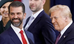 US-Präsident Donald Trump (rechts) mit seinem Sohn Donald Junior (links)