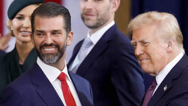 Donald Trump Junior mit seinem Vater Donald Trump