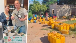 In der Gastronomie eigentlich verpönt: Geld für Wasser verlangen. In Meißners Heurigen ist das jedoch der Grundstein für ein großes Charity-Projekt. (Bild: Krone KREATIV/Meißner; zVg)