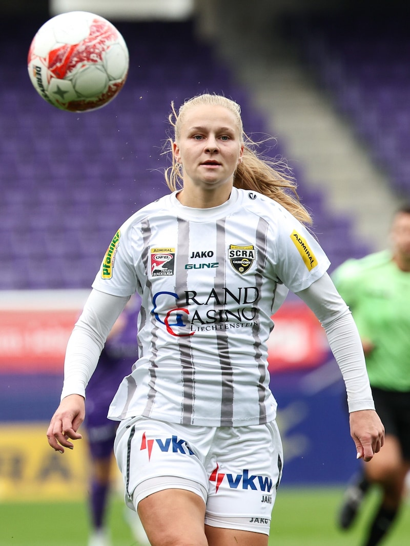 Isabella Jaron traf im Herbst gleich fünfmal für Altach, jetzt geht sie leihweise zu Carl Zeiss Jena in die deutsche Bundesliga. (Bild: GEPA pictures)