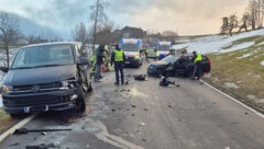 An der Unfallstelle bot sich ein Bild der Verwüstung. 