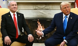 Netanyahu (links) unterstützt Trumps Pläne – sonst ist er aber recht alleine auf weiter Flur.