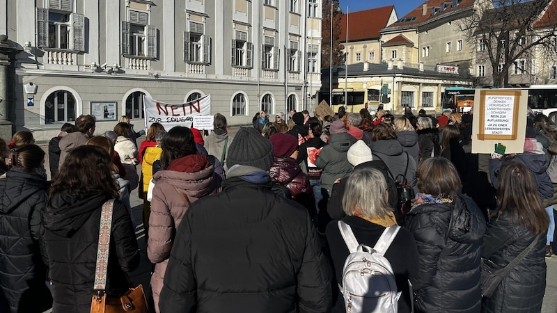 Many women are concerned about the Women's Office in Klagenfurt. (Bild: Jennifer Kapellari)