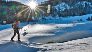 Vor zehn Jahren wurde im Triebental ein Skitourenlenkungsprojekt ins Leben gerufen, das Menschen Freizeitspaß und Wildtieren nötigen Schutz bietet. (Bild: Weges)