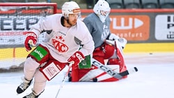 Kevin Clark bei seinem ersten KAC-Training.