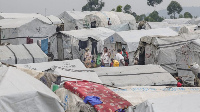 Ein Zeltlager in Goma