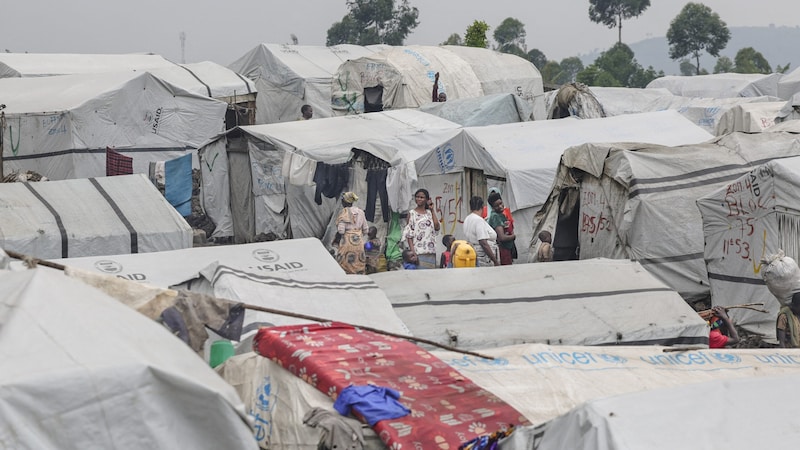 Ein Zeltlager in Goma (Bild: AFP)