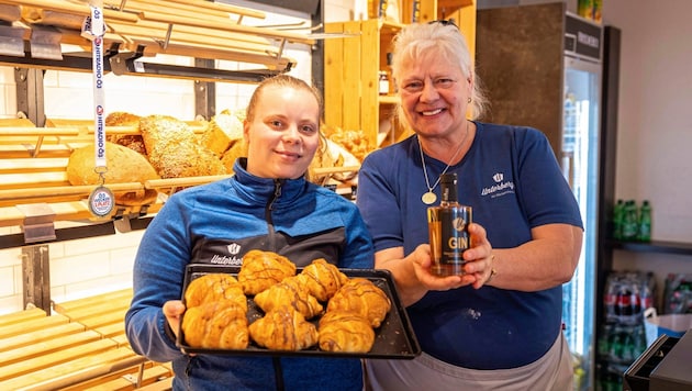 In der duftenden Bäckerei Unterberger haben Karin (re.) und Elisabeth ein super Frühstück parat. (Bild: Urbantschitsch Mario/Mario Urbantschitsch)