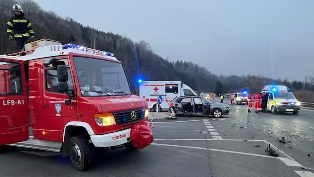 Der Unfall geschah in Vöcklmarkt (Bild: FF Redl)