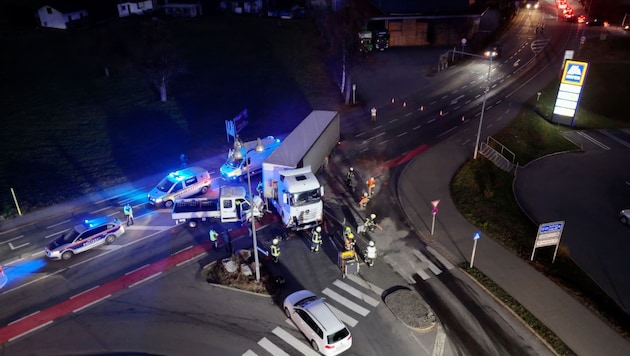 A bird's eye view of the accident site. (Bild: Shourot Maurice)