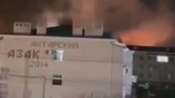 Nach ukrainischen Angaben nutzen die russischen Streitkräfte den Flugplatz zur Lagerung von ...