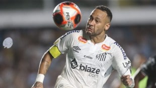 Neymar gab sein Comebach beim FC Santos, mit einem mauen 1:1. (Bild: EPA)