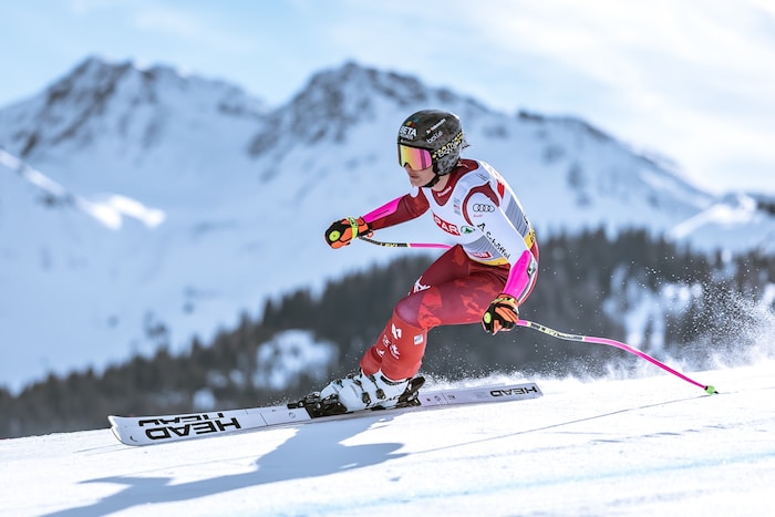Stephanie Venier rast zu Gold