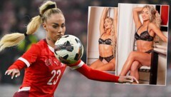 Alisha Lehmann zeigt sich auf Instagram in Dessous. (Bild: AFP, instagram.com/alishalehmann7)