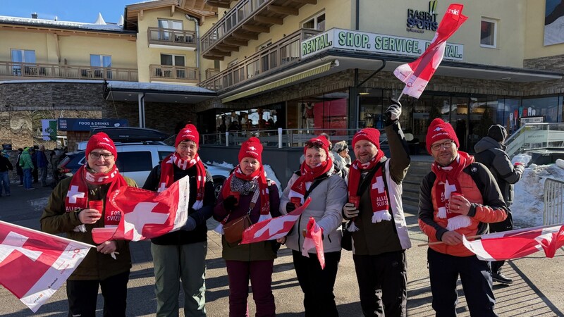 The group from Lucerne wants to party - no matter who wins gold in the end. (Bild: Michael Gratzer)