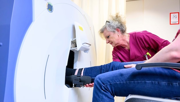 A particularly high-resolution CT machine helped to examine the test subjects' bones. (Bild: Med Uni Graz)