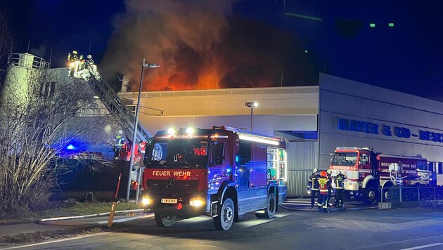 Fire in Alpenstraße. (Bild: Markus Tschepp)