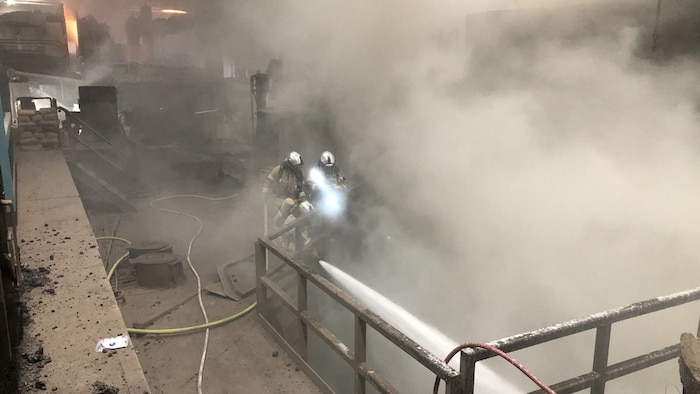 Die Berufsfeuerwehr bei ihrem ungewöhnlichen Einsatz