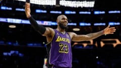 Lakers-Star LeBron James (Bild: APA/Getty Images via AFP/GETTY IMAGES/RONALD MARTINEZ)